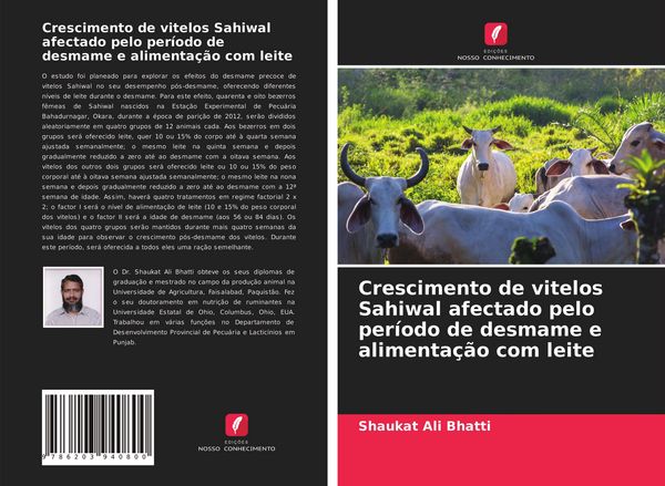 Produktbild: Crescimento de vitelos Sahiwal afectado pelo per&iacute;odo de desmame e alimenta&ccedil;&atilde;o com leite