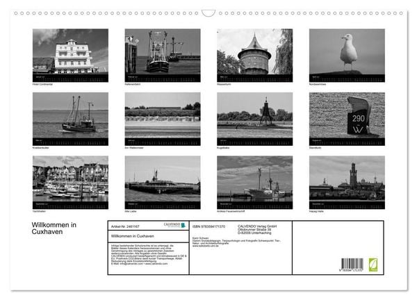 Produktbild: Willkommen in Cuxhaven (Wandkalender 2027 DIN A2 quer), CALVENDO Monatskalender