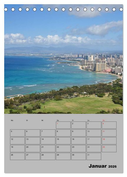 Produktbild: Hawaii - Land of Aloha (Tischkalender 2026 DIN A5 hoch), CALVENDO Monatskalender