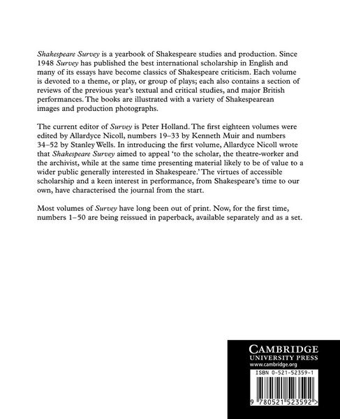 Produktbild: Shakespeare Survey