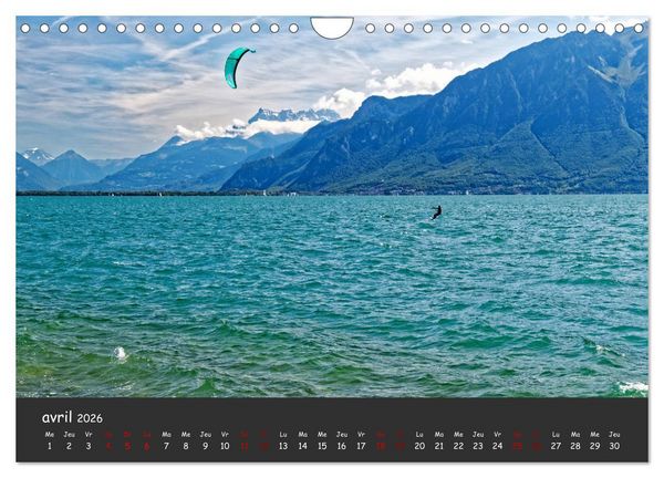 Produktbild: Au fil de l'eau... LAC LEMAN (Calendrier mural 2026 DIN A4 vertical), CALVENDO calendrier mensuel