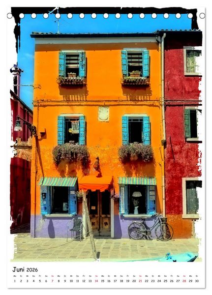 Produktbild: Einblicke in Burano (Tischkalender 2026 DIN A5 hoch), CALVENDO Monatskalender
