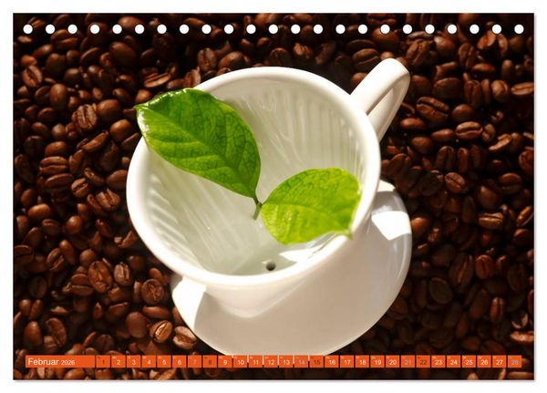 Produktbild: Kaffee (Tischkalender 2026 DIN A5 quer), CALVENDO Monatskalender