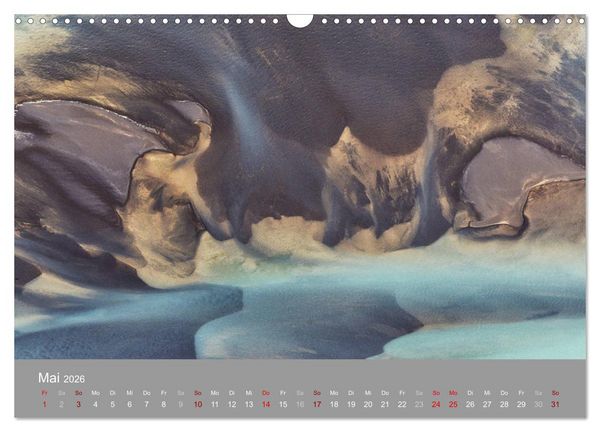 Produktbild: Naturkunst - Luftbilder (Wandkalender 2026 DIN A3 quer), CALVENDO Monatskalender