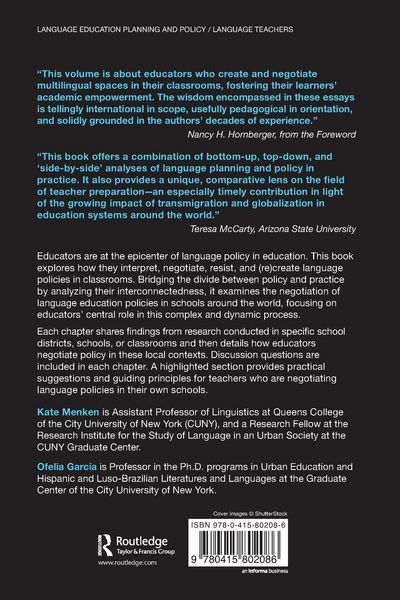 Produktbild: Negotiating Language Policies in Schools