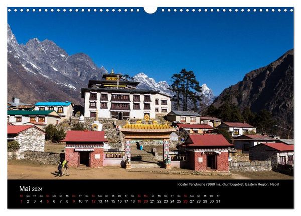 'Buddhismus im Himalaya (Wandkalender 2024 DIN A3 quer), CALVENDO ...