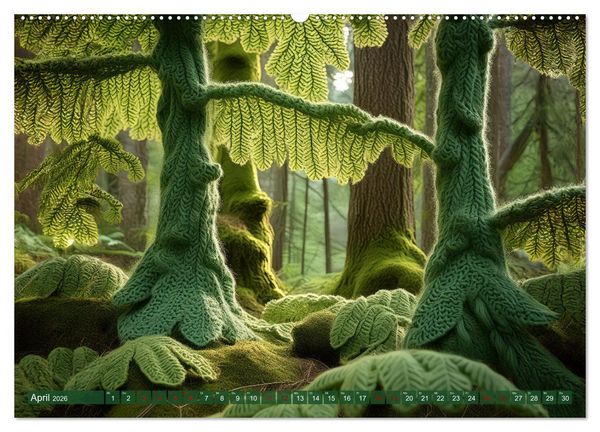 Produktbild: Stricken einmal anders (Wandkalender 2026 DIN A2 quer), CALVENDO Monatskalender