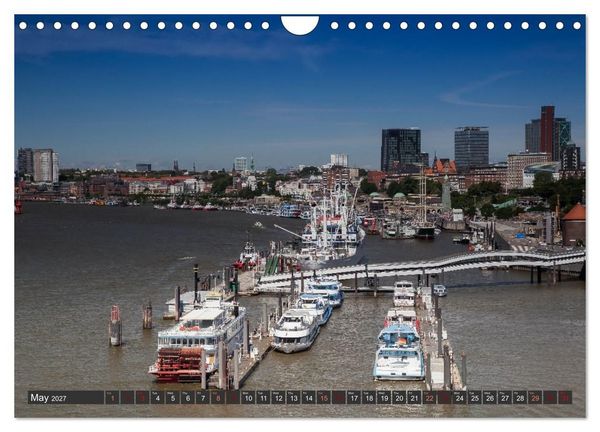 Produktbild: Hamburg.Discover northern Germany&rsquo;s cosmopolitan city (Wall Calendar 2027 DIN A4 landscape), CALVENDO 12 Month Wall Calendar