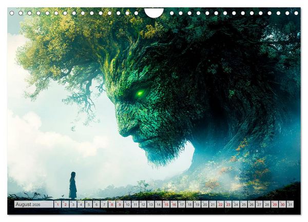 Produktbild: FABELWESEN M&auml;rchenhafte Tr&auml;ume (Wandkalender 2026 DIN A4 quer), CALVENDO Monatskalender