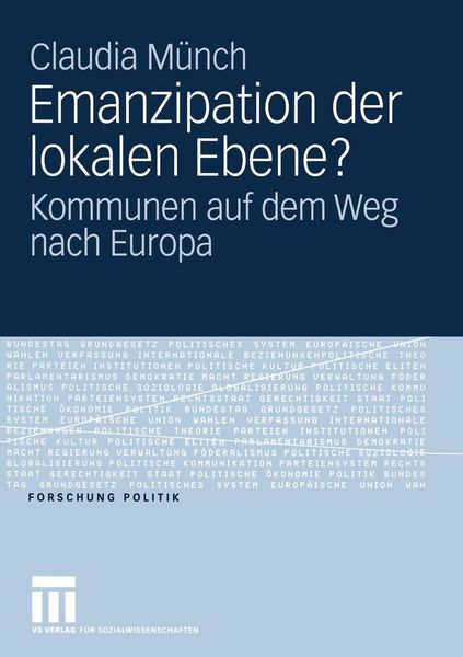 Produktbild: Emanzipation der lokalen Ebene?