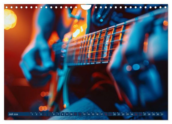 Produktbild: Wegbegleiter Gitarre (Wandkalender 2026 DIN A4 quer), CALVENDO Monatskalender