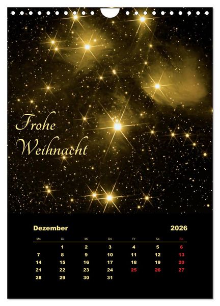 Produktbild: Wunderbares Universum (Wandkalender 2026 DIN A4 hoch), CALVENDO Monatskalender