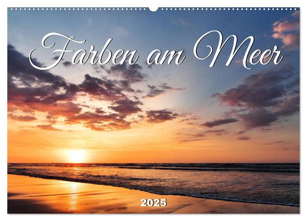 Farben am Meer (Wandkalender 2025 DIN A2 quer), CALVENDO Monatskalender