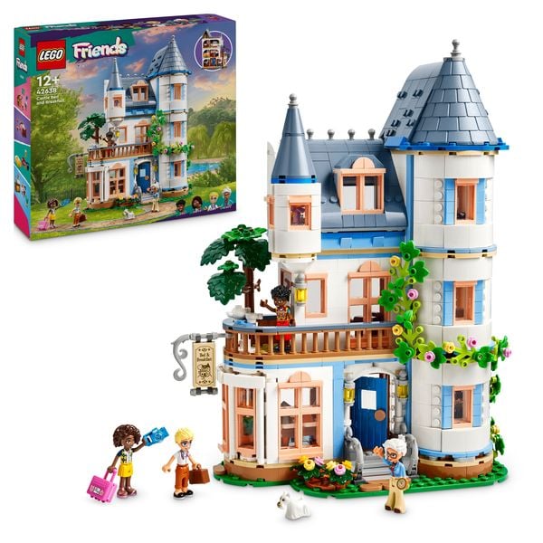 LEGO Friends Burg mit Ferienunterkunft, Hotel-Spielset mit Figuren 42638