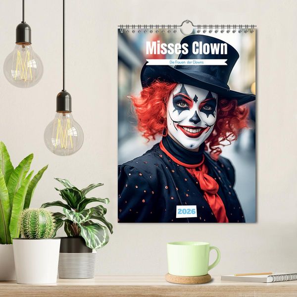 Produktbild: Misses Clown (Wandkalender 2026 DIN A4 hoch), CALVENDO Monatskalender