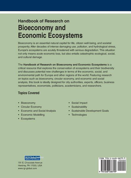 Produktbild: Handbook of Research on Bioeconomy and Economic Ecosystems