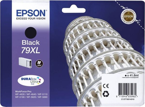 Epson Druckerpatrone T7901, 79XL Original Schwarz C13T79014010