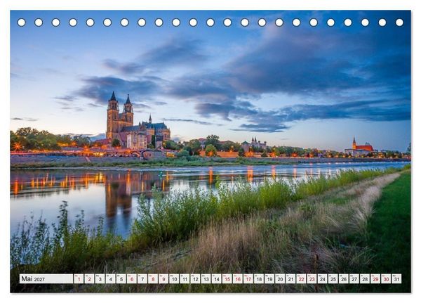 Produktbild: Magdeburg in besonderem Licht (Tischkalender 2027 DIN A5 quer), CALVENDO Monatskalender