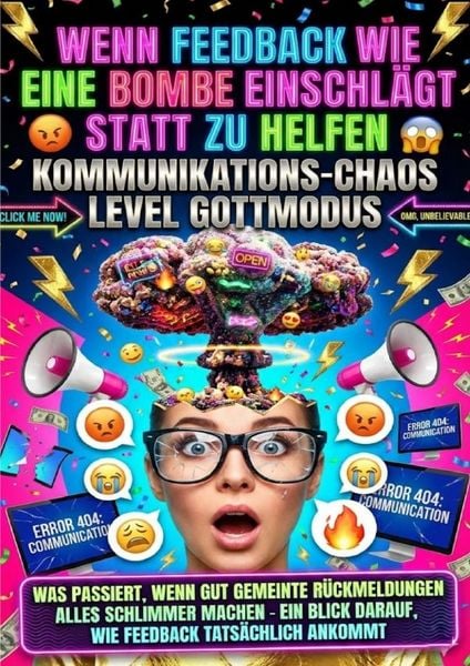 Produktbild: Wenn Feedback Wie Eine Bombe Einschl&auml;gt Statt Zu Helfen: Kommunikations-Chaos Level Gottmodus