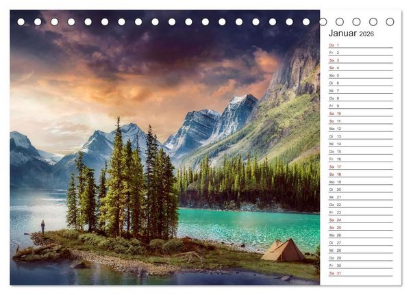 Produktbild: Kurze Auszeit (Tischkalender 2026 DIN A5 quer), CALVENDO Monatskalender