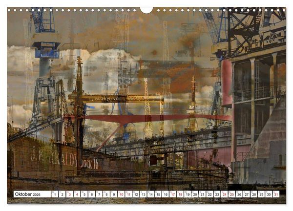 Produktbild: Hamburger GoldArt (Wandkalender 2026 DIN A3 quer), CALVENDO Monatskalender
