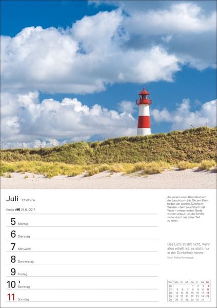Produktbild: Sylt Wochenplaner 2027 - Eine Reise in 53 Bildern