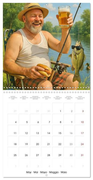 Produktbild: The Great Man Calendar. A year full of male chaos. (Wall Calendar 2026 12 &times; 12 Inch) CALVENDO 12 Month Wall Calendar