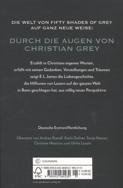 Produktbild: Grey - Fifty Shades of Grey von Christian selbst erz&auml;hlt Band 1