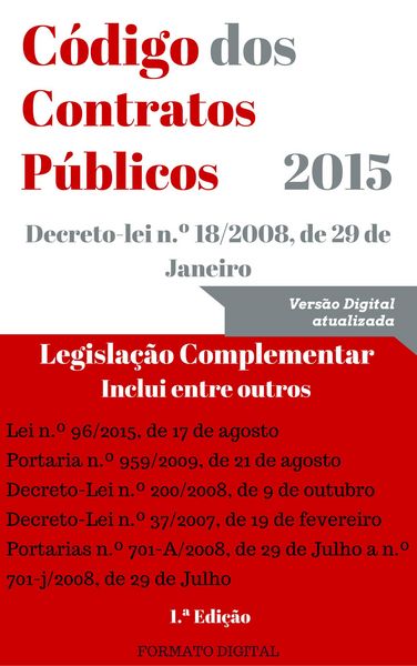 Produktbild: C&oacute;digo dos Contratos P&uacute;blicos (CCP) - 2015 (Direito)