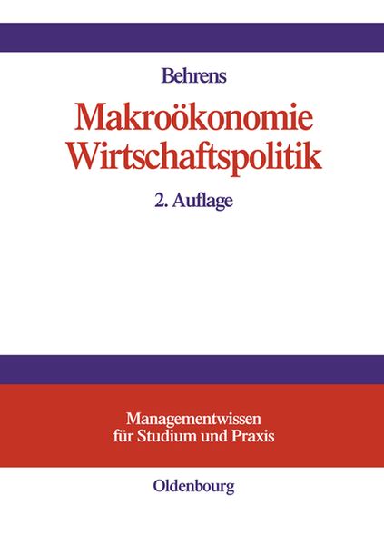 Produktbild: Makro&ouml;konomie &ndash; Wirtschaftspolitik