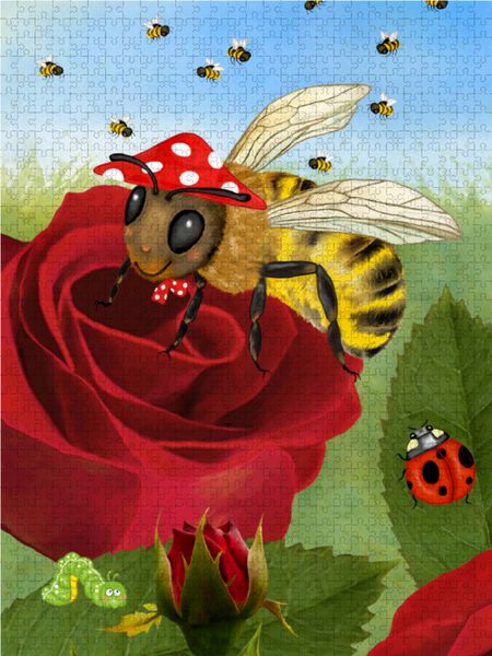 Produktbild: CALVENDO Puzzle Meine Biene Candy | 2000 Teile Lege-Gr&ouml;&szlig;e 90x67cm Foto-Puzzle f&uuml;r gl&uuml;ckliche Stunden