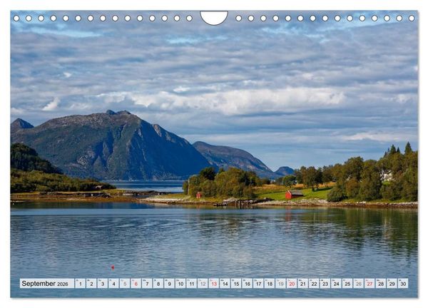 Produktbild: Hurtigruten - Faszination Natur (Wandkalender 2026 DIN A4 quer), CALVENDO Monatskalender