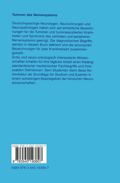Produktbild: Tumoren des Nervensystems