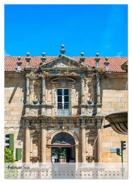 Produktbild: Santiago de Compostela &ndash; Glanz vergangener Jahrhunderte (Wandkalender 2026 DIN A2 hoch), CALVENDO Monatskalender