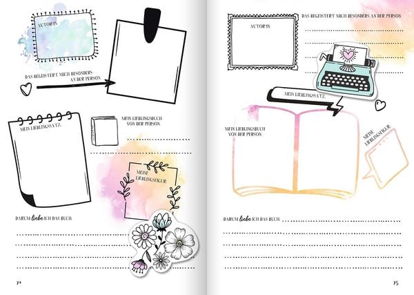Produktbild: Mein Book Journal. Von der erfolgreichen Buchbloggerin @liberiarium