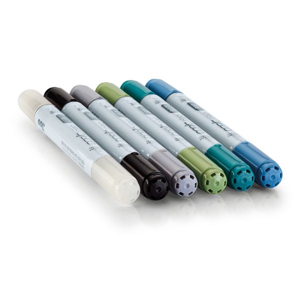 Produktbild: Copic Allroundmarker Ciao Set Sea 6 St&uuml;ck