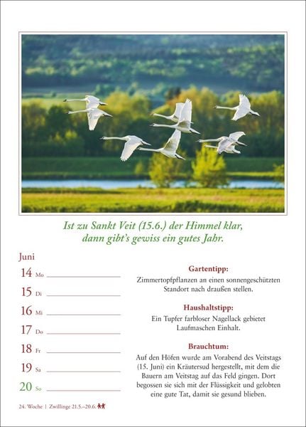 Produktbild: Bauernweisheiten Wochenkalender 2027 - Bauernregeln, Brauchtum, Gartentipps, Haushaltstipps