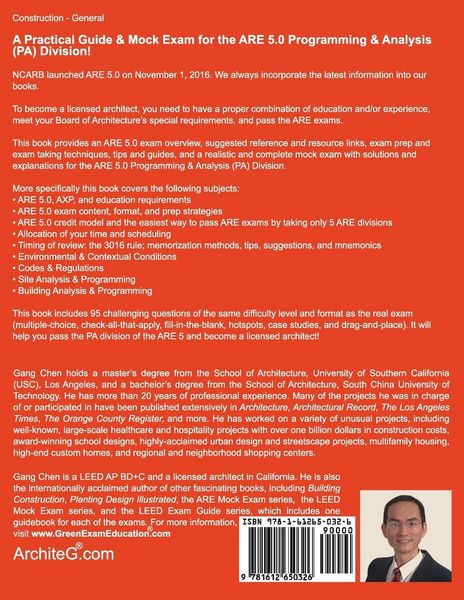 Produktbild: Programming & Analysis (PA) ARE 5.0 Mock Exam (Architect Registration Exam)