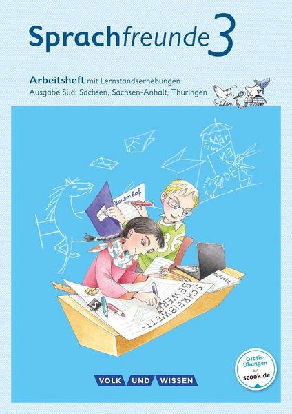 Produktbild: Sprachfreunde 3. Schuljahr - Arbeitsheft in Schulausgangsschrift. Ausgabe S&uuml;d