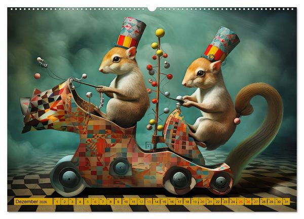 Produktbild: Zirkus Witzig und skurril (Wandkalender 2026 DIN A2 quer), CALVENDO Monatskalender