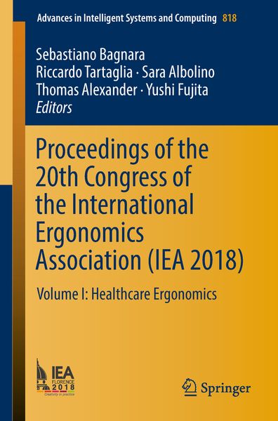 Produktbild: Proceedings of the 20th Congress of the International Ergonomics Association (IEA 2018)