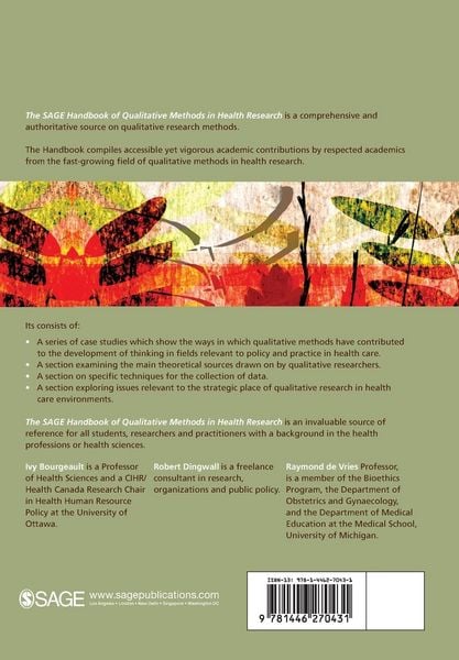 Produktbild: The SAGE Handbook of Qualitative Methods in Health Research
