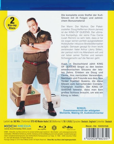 Produktbild: The King of Queens - Die komplette Staffel 1 [2 BRs]