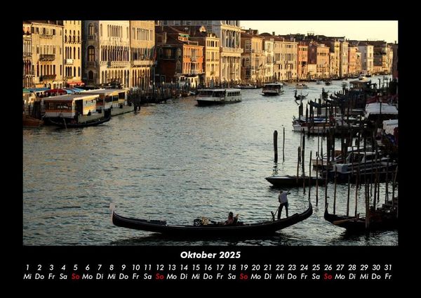 Produktbild: Venedig 2025 Fotokalender DIN A3