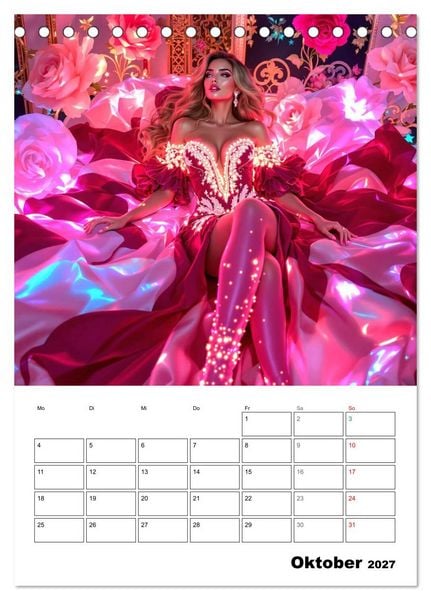 Produktbild: Kleider aus Licht (Tischkalender 2027 DIN A5 hoch), CALVENDO Monatskalender