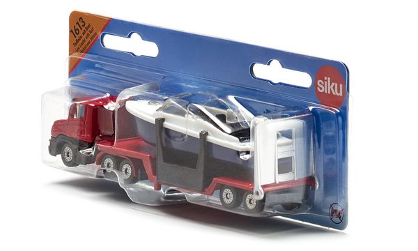 Produktbild: Siku 1613 Tieflader mit Boot