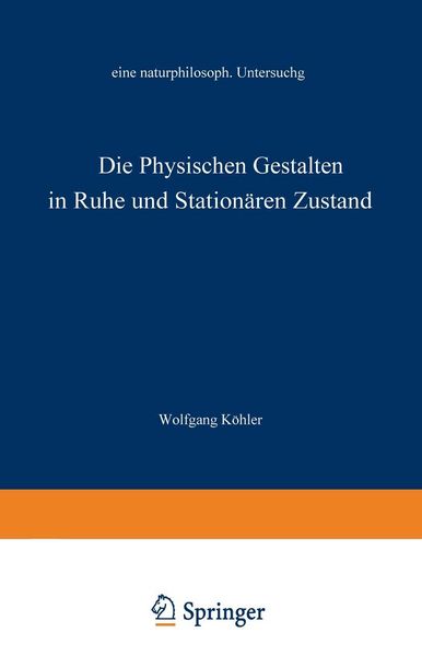 Produktbild: Die physischen Gestalten in Ruhe und im station&auml;ren Zustand