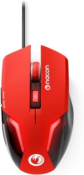 NACON Optical Gaming Mouse, max. 2400dpi, rot