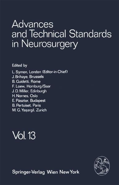 Produktbild: Advances and Technical Standards in Neurosurgery