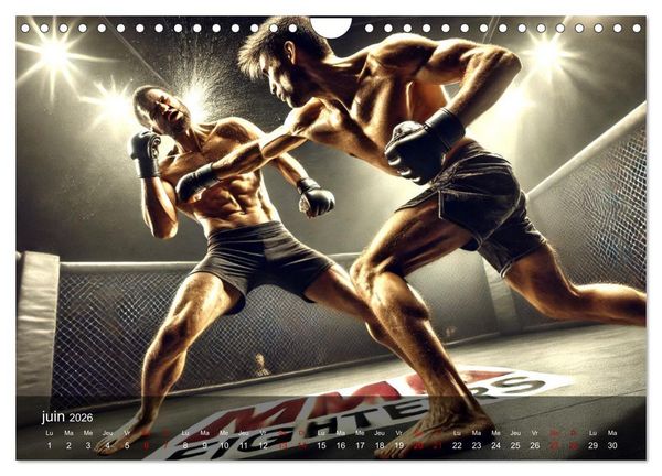 Produktbild: MMA - Mixed Martial Arts France (Calendrier mural 2026 DIN A4 vertical), CALVENDO calendrier mensuel
